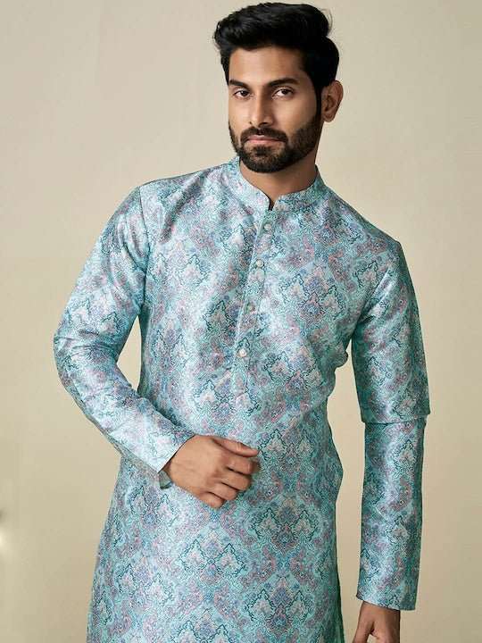 Ethnic Motif Printed Straight Kurta - Inddus.com