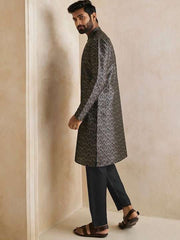 Ethnic Motif Printed Straight Kurta - Inddus.com