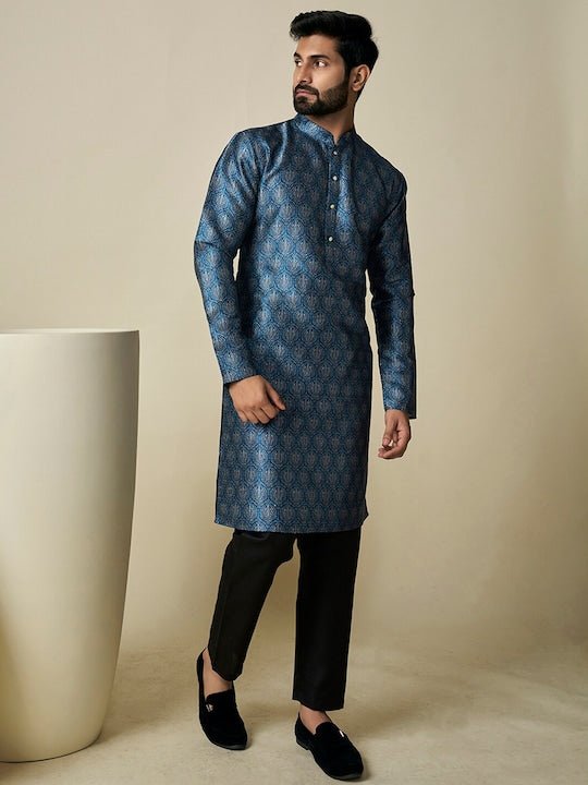 Ethnic Motif Printed Straight Kurta - Inddus.com