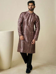 Ethnic Motif Printed Straight Kurta - Inddus.com