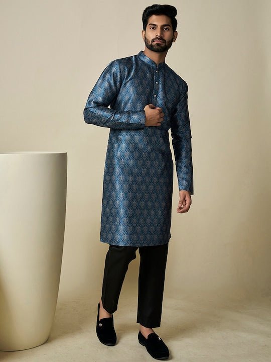 Ethnic Motif Printed Straight Kurta - Inddus.com