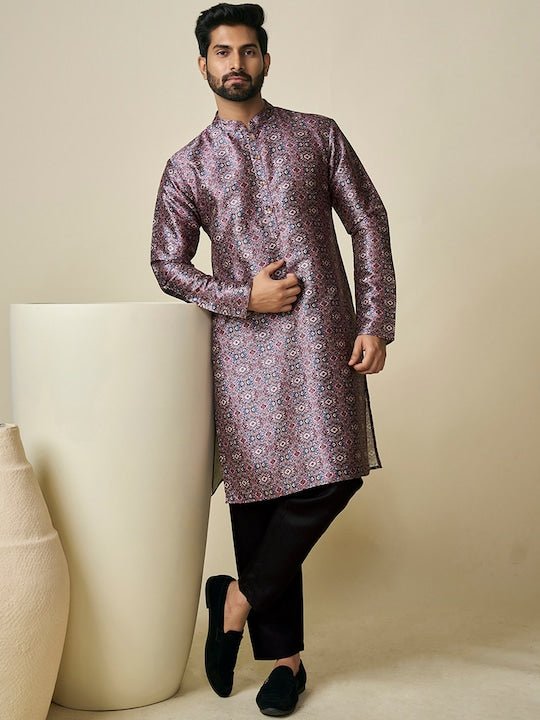 Ethnic Motif Printed Straight Kurta - Inddus.com