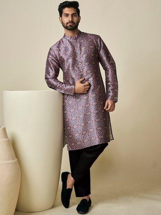 Ethnic Motif Printed Straight Kurta - Inddus.com