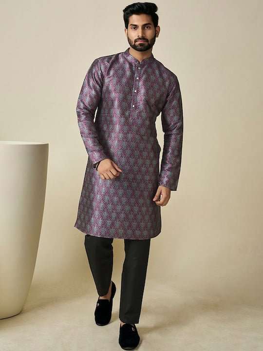 Ethnic Motif Printed Straight Kurta - Inddus.com