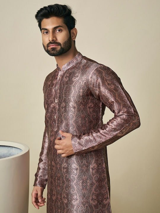 Ethnic Motif Printed Straight Kurta - Inddus.com