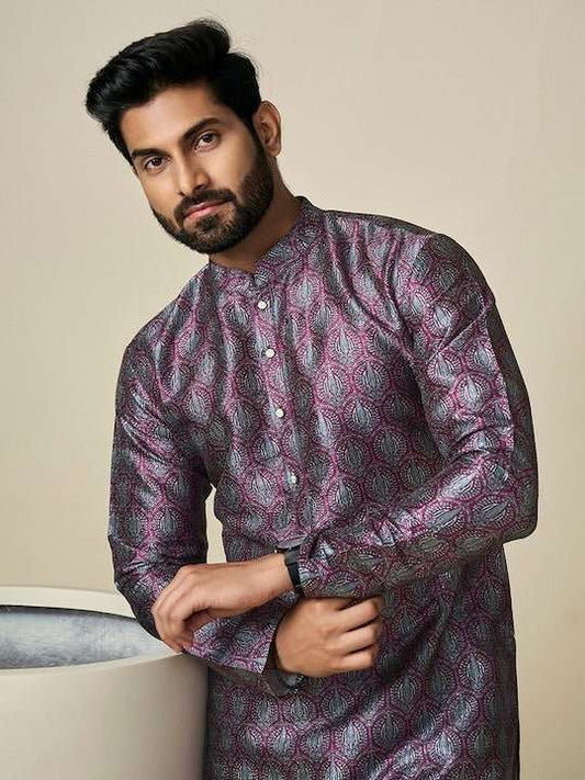 Ethnic Motif Printed Straight Kurta - Inddus.com