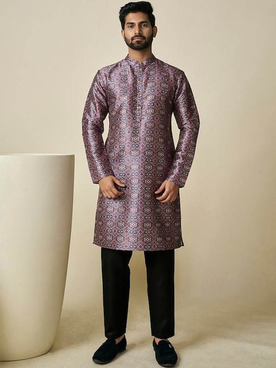 Ethnic Motif Printed Straight Kurta - Inddus.com