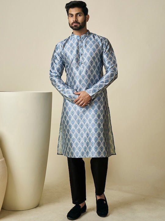 Ethnic Motif Printed Straight Kurta - Inddus.com