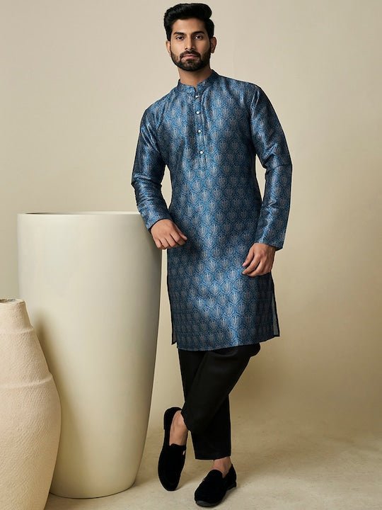 Ethnic Motif Printed Straight Kurta - Inddus.com