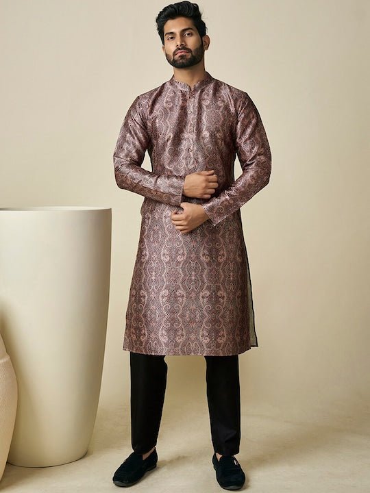 Ethnic Motif Printed Straight Kurta - Inddus.com