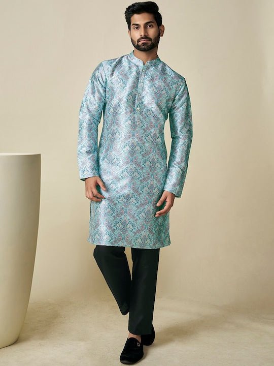 Ethnic Motif Printed Straight Kurta - Inddus.com