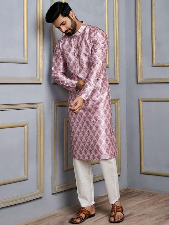 Ethnic Motif Printed Straight Kurta - Inddus.com
