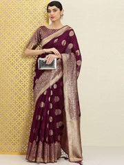 Ethnic Motifs Zari Saree