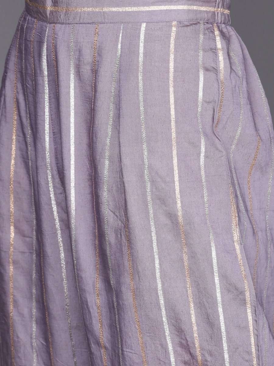 Fantastic Mauve Polyester Solid Crop Top - inddus-us