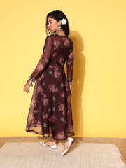 Fit & Flare Midi Dress With Jacket - Inddus.com