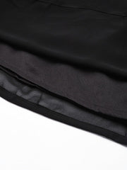 Floral Embroidered Georgette Plus Size Maxi Dress - Inddus.com