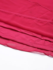 Floral Georgette Plus Size Maxi Dress - Inddus.com