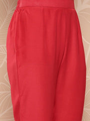 Floral Printed Kaftan Kurta With Trousers - Inddus.com