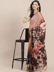 Floral Printed Saree - Inddus.com