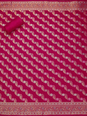 Floral Woven Design Unstitched Dress Material - Inddus.com