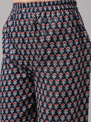 Girls Floral Printed Regular Kurti with Trousers - Inddus.com