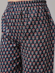 Girls Floral Printed Regular Kurti with Trousers - Inddus.com