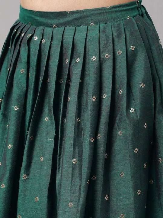 Girls Green Ready to Wear Lehenga choli - Inddus.com
