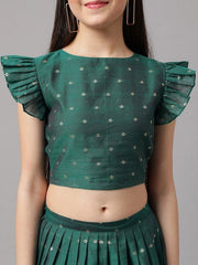 Girls Green Ready to Wear Lehenga choli - Inddus.com