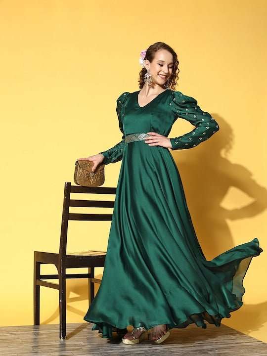 Green Satin Maxi Dress Green Satin Maxi Dress