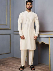 Green Woven Designed Nehru Jacket - Inddus.com