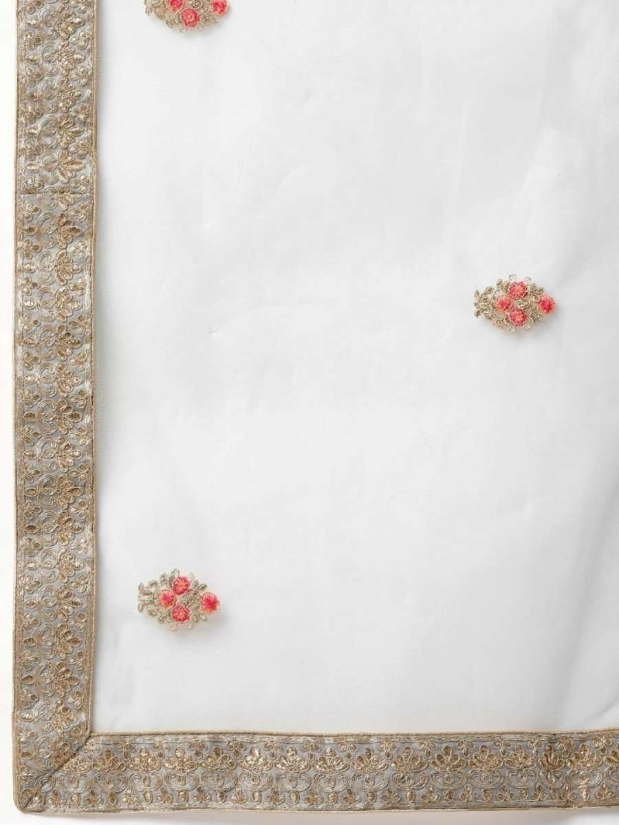 Grey Embroidered Party Wear Lehenga Choli - inddus-us