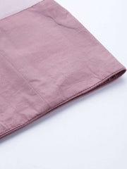 Mauve Net Sequinned Embroidered Gown