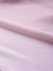 Inddus Lavender Solid One-Shoulder Maxi Dress with Attached Dupatta - inddus-us