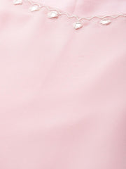 Inddus Pink Mirror Work Kurti with Sharara & Dupatta - inddus-us