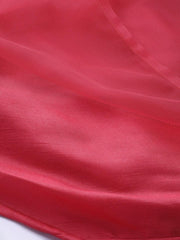 Inddus Pink Net Sequinned Maxi Dress - inddus-us