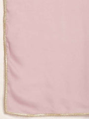 Lavender Sequinned Semi-Stitched Lehenga & Unstitched Blouse With Dupatta - Inddus.com