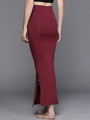Maroon Seamless Saree Shapewear - Inddus.com