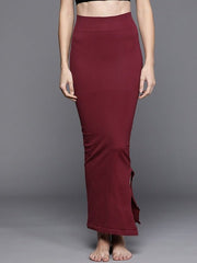 Maroon Seamless Saree Shapewear - Inddus.com