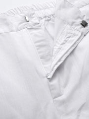 Men Ethnic Motifs Embroidered Regular Chikankari Kurta With Trousers - Inddus.com