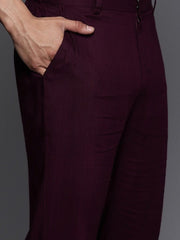 Men Ethnic Motifs Embroidered Regular Sequinned Kurta With Trousers - Inddus.com