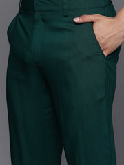 Men Ethnic Motifs Embroidered Regular Sequinned Kurta With Trousers - Inddus.com