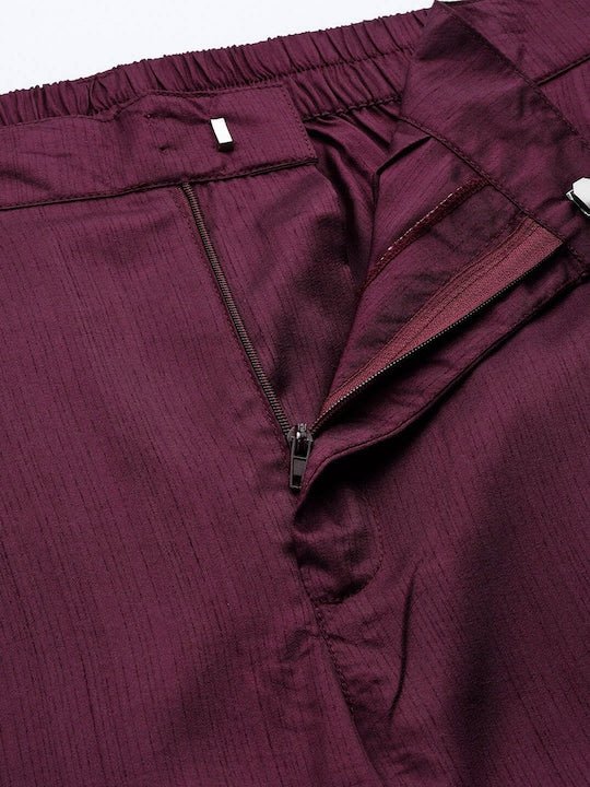 Men Ethnic Motifs Embroidered Sequinned Chikankari Kurta with Trousers - Inddus.com