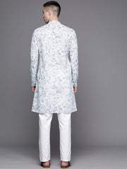 Men Ethnic Motifs Embroidered Thread Work Kurta - Inddus.com