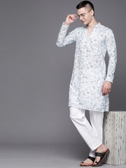 Men Ethnic Motifs Embroidered Thread Work Kurta - Inddus.com