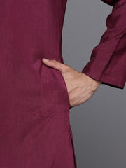 Men Mandarin Collar Kurta - Inddus.com