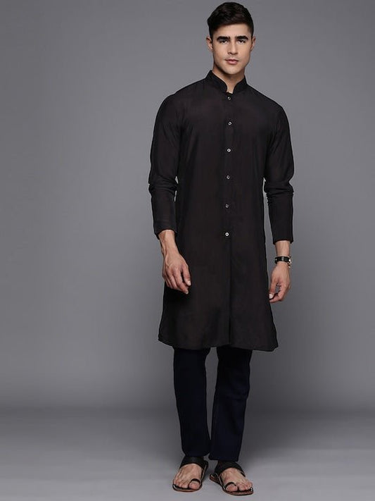 Men Mandarin Collar Kurta - Inddus.com