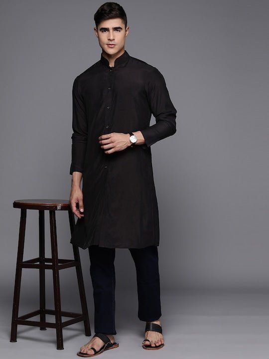 Men Mandarin Collar Kurta - Inddus.com