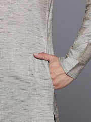 Men Mandarin Collar Kurta - Inddus.com