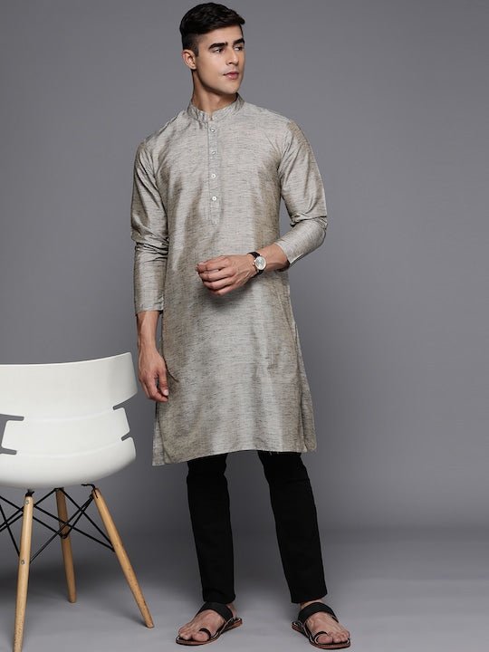 Men Mandarin Collar Kurta - Inddus.com