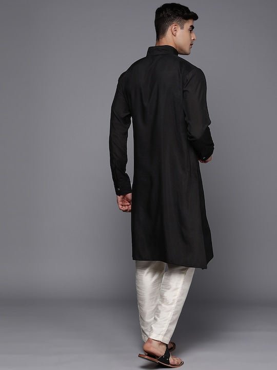 Men Solid Straight Kurta - Inddus.com